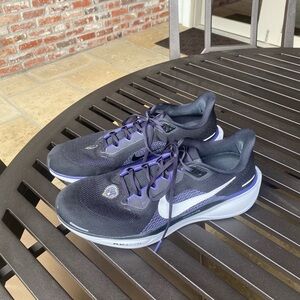Nike Men’s Black and Purple Air Pegasus 41 Zoom Running Shoes